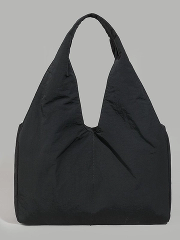 Large Capacity Nylon Tote Bag Waterproof Pleated Shoulder Underarm Bag For Women Casual Daily Travel Commuting Fashion Purse