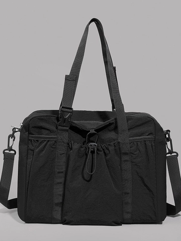 Große Kapazität Reise Shopper Für Damen Nylon Falten Schultertasche Leicht Mode Umhängetasche Für Reisen Fitness Wochenende