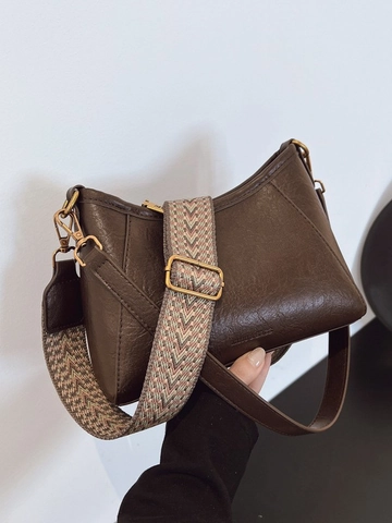 Borsa Sottobraccio Vintage in Pelle PU Per Donna Borsa a Tracolla alla Moda Con Cinturino Intrecciato Borsa a Secchiello Hobo Versatile