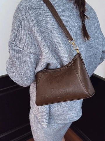 Borsa Sottobraccio Vintage in Pelle PU Per Donna Borsa a Tracolla alla Moda Con Cinturino Intrecciato Borsa a Secchiello Hobo Versatile