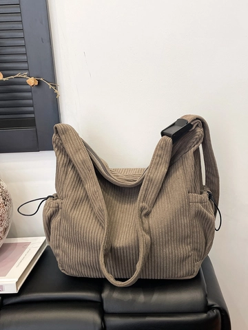 Borsa a Tracolla da Donna in Lana di Grande Capacità Borsa Tote Retrò Casual Versatile Regolabile per Uso Quotidiano