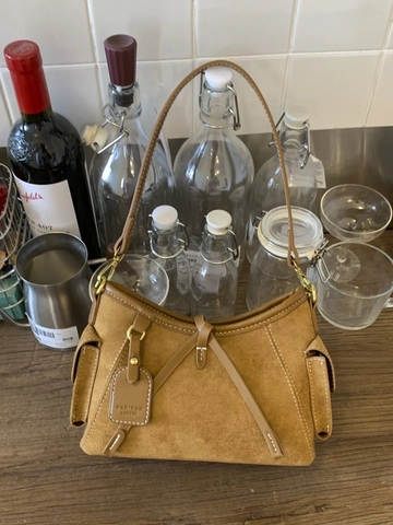 Borsa Tote da Donna Grande Capacità in Pelle PU Texture Scamosciata Borsa a Tracolla Retrò Vintage Multitasche per il Lavoro Quotidiano