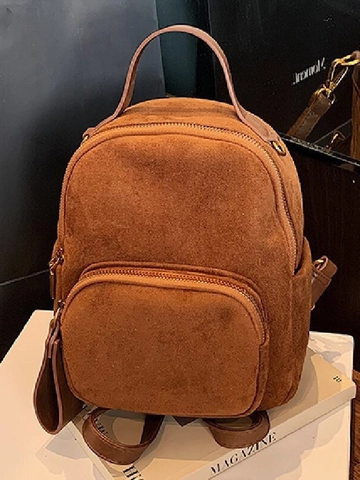 Sac à Dos en PU à Imprimé Léopard Vintage Style Preppy Mini Sac d'École pour Femmes Sac à Dos de Voyage Grande Capacité