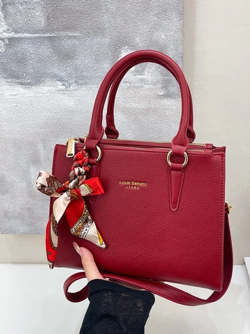 Sac Fourre-tout Élégant en Cuir PU pour Femmes Grande Capacité Sac à Main de Mariage avec Décoration de Foulard Sac Bandoulière