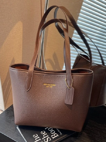 Bolso Tote de Cuero PU con Textura de Guijarro Gran Capacidad Bolso de Hombro para Viaje Diario Cierre Magnético Bolso de Oficina