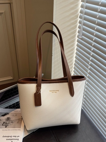 Bolso Tote de Cuero PU con Textura de Guijarro Gran Capacidad Bolso de Hombro para Viaje Diario Cierre Magnético Bolso de Oficina