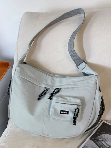 Borsa a Spalla Casual in Nylon da Donna Grande Capacità Tote Bag Impermeabile Crossbody Messenger Bag per Uso Quotidiano Viaggio