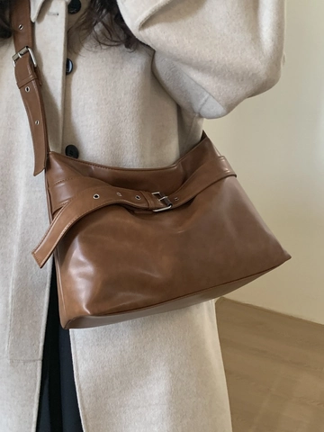 Borsa Tote in Pelle PU Retro Grande Capacità per Donna Borsa a Spalla Hobo Vintage Con Tracolla Regolabile Borsa Casual