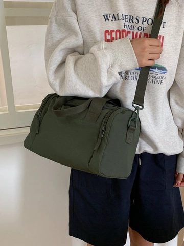 Große Kapazität PU Leder Damen Umhängetasche Lässig Vielseitige Schultertasche Boston Stil Reise Tote Handtasche Einfarbig Elegante Mode Damen Tasche