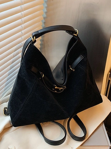 Borsa Tote da Donna in Pelle PU Smerigliata di Grande Capacità Borsa a Tracolla Vintage Zaino Hobo per Pendolarismo con Fibbia
