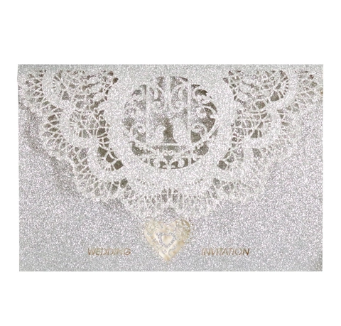 Laser Cut Wedding Invitations Glitter Hollow Out Lace Invitation Cards For Wedding Birthday Party Ceremony Greeting Card Shells