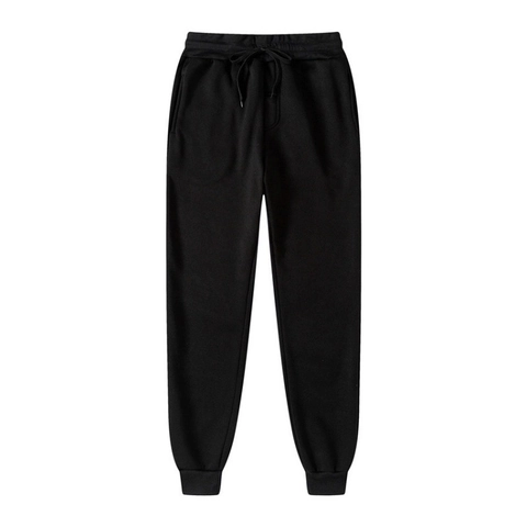 Men's Casual Joggers Polyester Fleece Lined Sweatpants Drawstring Elastic Waist Ribbed Cuffs Sports Fitness Workout Pants