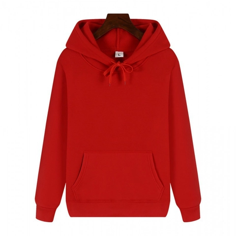 Men's Solid Color Fleece Lined Hoodie Pullover Casual Long Sleeve Hooded Sweatshirt With Kangaroo Pocket Sportswear For Men