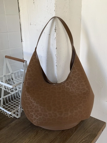 Borsa Hobo Donna Retro Stampa Leopardata in Pelle PU Grande Capacità Borsa a Tracolla Ascellare Tote Minimalista Elegante