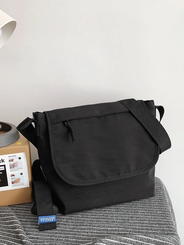 Borsa a Tracolla in Nylon di Grande Capacità Impermeabile Casual Messenger Per Studenti Uomo Donna Pendolarismo Quotidiano