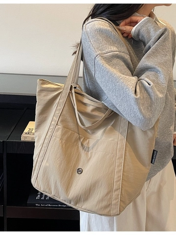 Borsa Tote in Nylon da Donna Grande Capacità Borsa a Tracolla Leggera Casual per il Pendolarismo Quotidiano Ufficio Shopping Borsa alla Moda