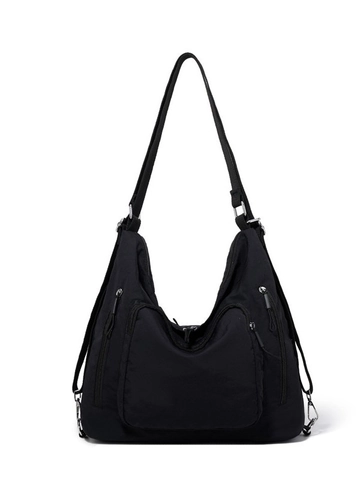 Femmes Grande Capacité Nylon Fourre-Tout Sac à Dos Multi-Poches Fonctionnel Sac à Bandoulière Mode Décontracté Polyvalent Sac de Voyage