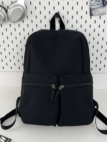 Large Capacity Casual Nylon Backpack For College Students Waterproof Lightweight Travel Laptop Bag With Multiple Pockets Multi Color