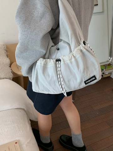 Borsa a Tracolla Donna Grande Capacità con Coulisse Casual Plissettata Borsa a Spalla Tote per Scuola Lavoro Sport Viaggio Hobo Bag