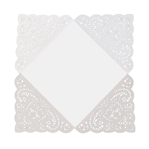 Elegante Lasergeschnittene Hochzeitseinladung Perlmuttpapier Hohlspitze Herz Design Einladungskarte Mit Umschlag Und Innenseite Für Verlobung Heirat Feier