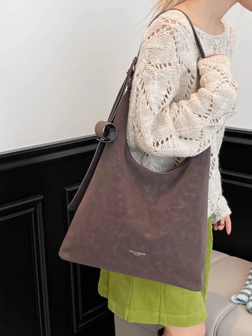 Bolso de Hombro Hobo de Cuero PU Vintage de Gran Capacidad para Mujer Bolso Tote Casual Estampado de Leopardo