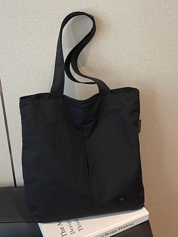 Waterproof Fabric Large Capacity Tote Bag For Women Casual Commuter Shoulder Bag Minimalist Solid Color Large Shopping Bag Handbag