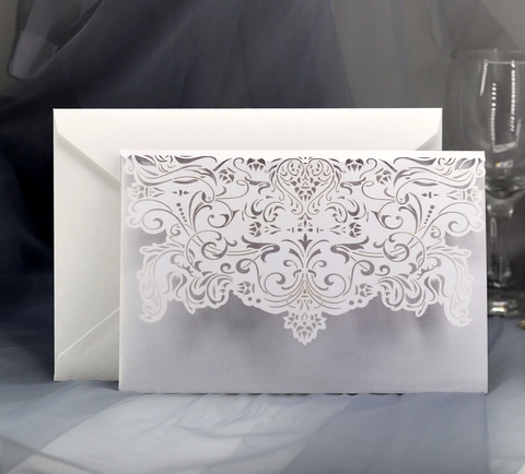 Eleganti Inviti di Nozze Taglio Laser in Stile Europeo Carta Perlata Inviti Svuotati a Forma di Fiore per Banchetti Feste Cerimonie