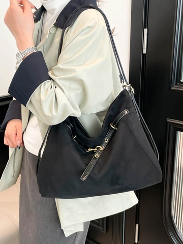 Borsa Tote da Donna Vintage con Stampa Leopardata Grande Capacità Tessuto Borsa a Spalla Versatile Hobo Bag per Lavoro Quotidiano