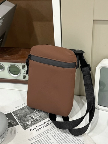 Minimalistische Nylon Wasserdichte Handytasche Für Damen Schicke Leichte Umhängetasche Kleine Sport Schultertasche Mit Verstellbarem Riemen