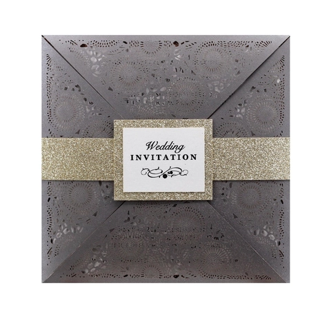 European Laser Cut Hollow Wedding Invitation Cards With Envelopes Pearlescent Paper Floral Invitations For Engagement Party