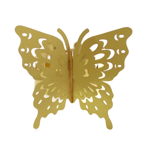 Elegant Butterfly Laser Cut Napkin Rings Pearlescent Paper Hollow Napkin Buckles For Wedding Banquet Party Table Decor