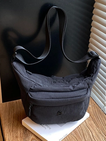 Borsa a Tracolla Trapuntata in Nylon Leggero da Donna Grande Capacità Borsa a Tracolla alla Moda con Tracolla Regolabile Borsa da Viaggio Casual