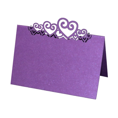 Lasergeschnittene Schmetterling Herz Tischkarten Perlmuttpapier Hohl Ausklappbare Namenskarten Für Hochzeit Party Tischdeko Bankett