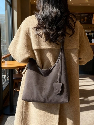 Damen Große Kapazität PU Leder Umhängetasche Vintage Hobo Tote Bag Täglich Pendeln Büro Schultertasche Mit Innentasche