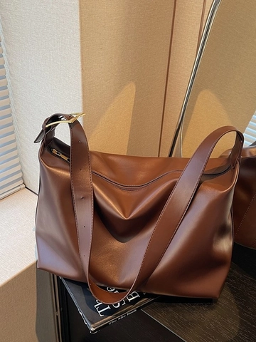 Women Large Capacity PU Leather Tote Bag Fashion Pleated Hobo Shoulder Bag Elegant Commuter Casual Crossbody Bag For Daily