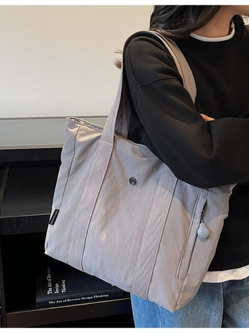 Γυναικεία Casual Μινιμαλιστική Τσάντα Tote Μεγάλη Χωρητικότητα Τσάντα Ώμου από Ύφασμα Υψηλής Πυκνότητας για Καθημερινή Χρήση