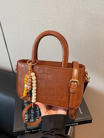 Borsa a Tracolla in Pelle PU Goffrata a Coccodrillo Retro per Donna Borsa Quadrata Vintage Con Tracolla Regolabile Lavoro Quotidiano