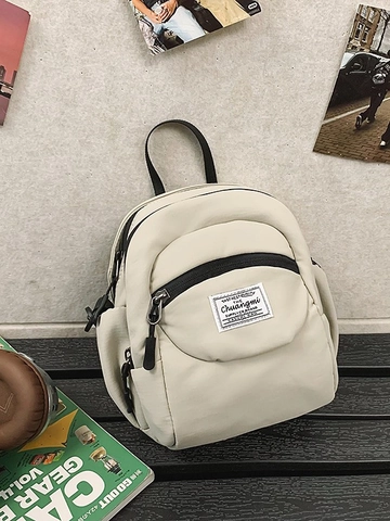 Bolso Bandolera de Nylon Minimalista para Mujer Bolso de Hombro Cuadrado Pequeño Impermeable Bolso Casual Moda Mini Bolso Multibolsillos