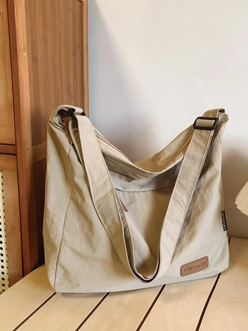 Große Kapazität Nylon Umhängetasche Für Damen Wasserabweisende Messenger Bag Lässige Schulter Tote Bag College Student Ranzen