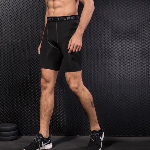 Pantaloncini a Compressione Sportivi Pro da Uomo Asciugatura Rapida Fitness Corsa Allenamento Shorts Alta Elasticità Gym