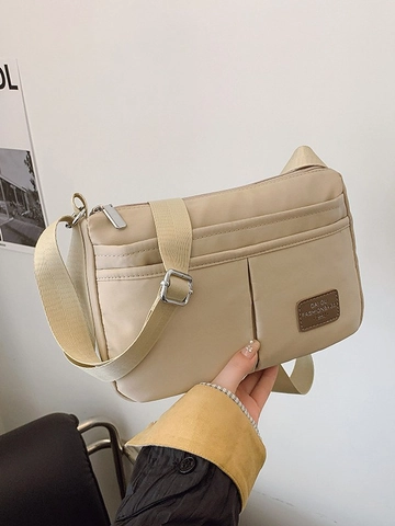 Große Kapazität Nylon Umhängetasche Hohe Qualität Damen Schultertasche Lässig Multi Pocket Quadrat Messenger Bag Für Büro Alltag Reisen