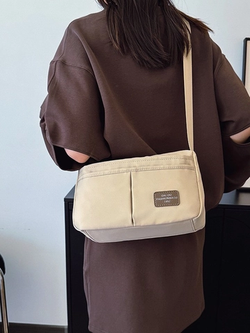 Große Kapazität Nylon Umhängetasche Hohe Qualität Damen Schultertasche Lässig Multi Pocket Quadrat Messenger Bag Für Büro Alltag Reisen