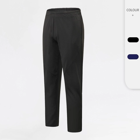 Herren Schnell Trocknende Sporthose Atmungsaktive Laufhose Lockere Jogginghose Mit Beinreißverschluss Taschen Fitness Training Trousers