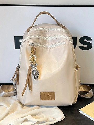 Zaino da Donna in Nylon Impermeabile Moda Grande Capacità Zaino per Studenti Universitari Viaggio Daypack Casual con Orsetto