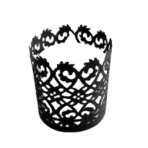 Laser Cut Hollow Cupcake Wrappers Paper Candle Lampshade For LED Tea Lights Wedding Birthday Party Table Decoration