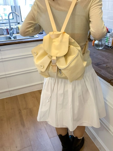 Zaino da Donna Casual Leggero in Tela Viaggio Versatile Piccola Cartella Stile College Zaino per Viaggi