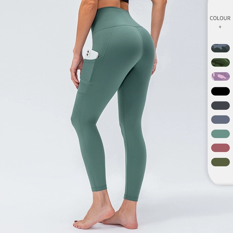 Women High Waist Yoga Pants Camouflage Printed Butt Lifting Gym Leggings Elastic Breathable Workout Trousers With Pockets