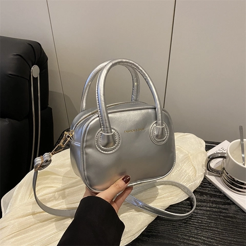 Women PU Leather Fashion Mini Crossbody Bag Small Square Shoulder Bag With Top Handle And Adjustable Strap For Daily Use