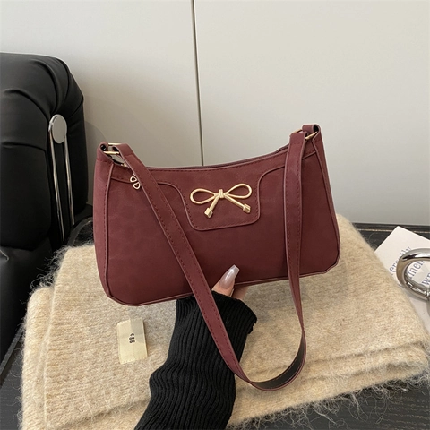 Vintage Leopardenmuster Schleife Schultertasche Für Damen PU Leder Achseltasche Hobo Bag Große Kapazität Mode Täglich Tasche