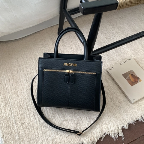 Bolso de Hombro de Cuero PU Vintage para Mujer con Diseño de Espiga Bolso de Mano Cuadrado Retro con Borla de Cuentas